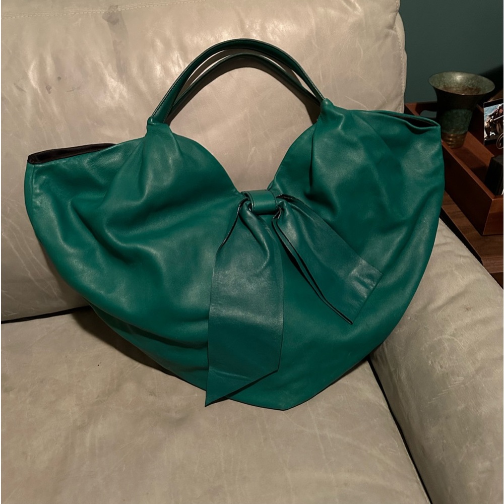 Valentino Bow Bag Tote in Green